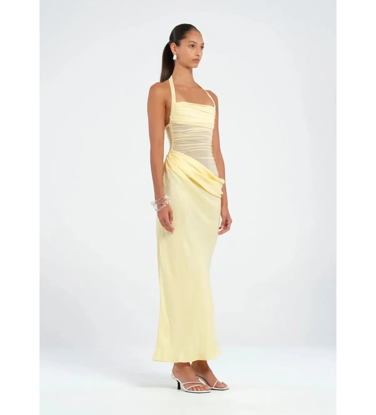 Benni Gina Maxi Dress in Butter Size AU 8 photo 2