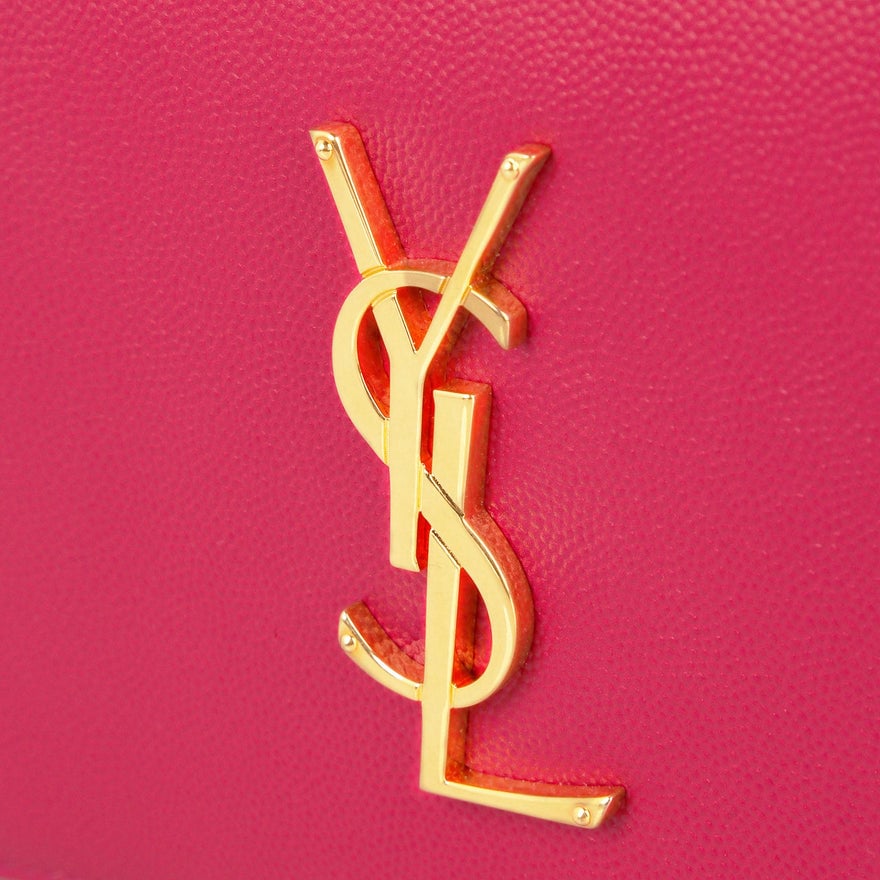 Saint Laurent Pink Classic Kate Monogram Clutch photo 2