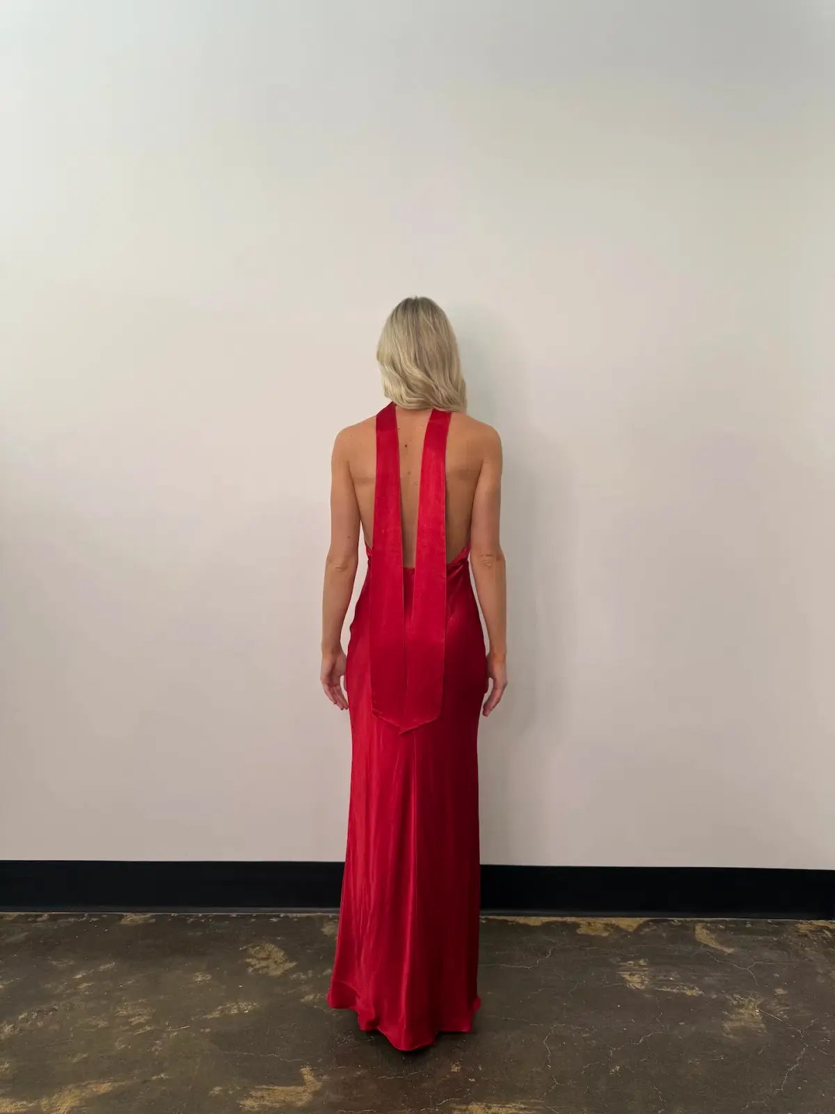 Shona Joy Tatum Halter Neck Maxi Dress in Grenadine Size AU8 photo 5