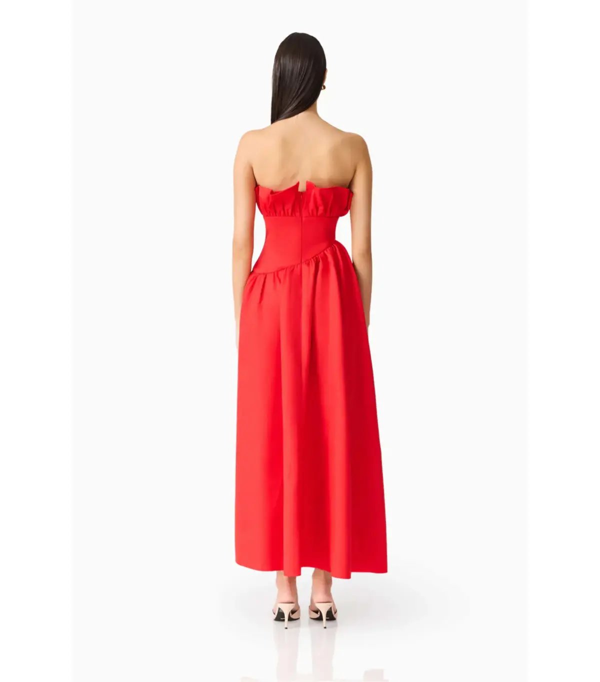 Elliatt Laurel Sleeveless Maxi Dress in Red Size AU 6 photo 3