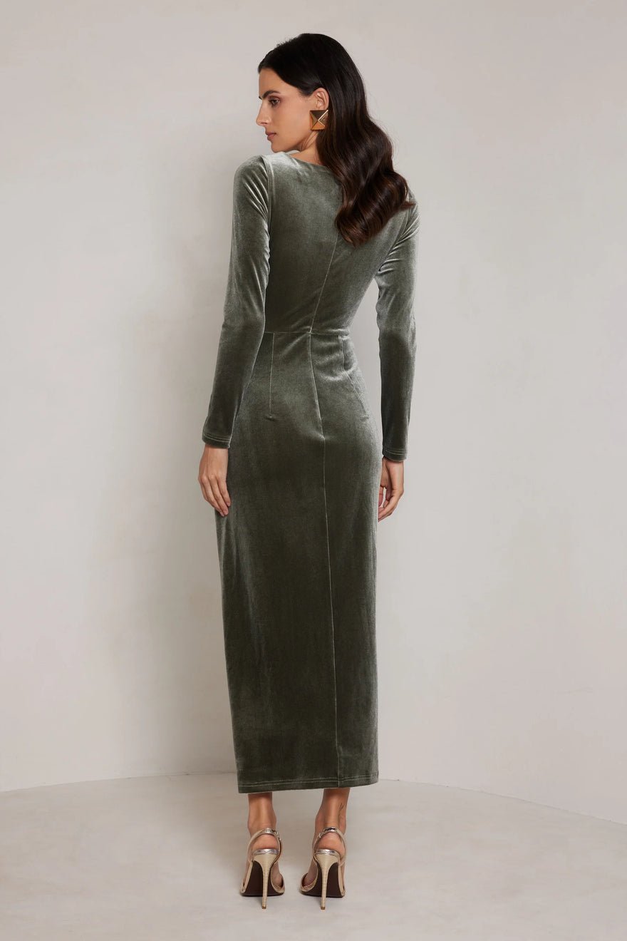 Elle Zeitoune Corrine Dress - Olive photo 2