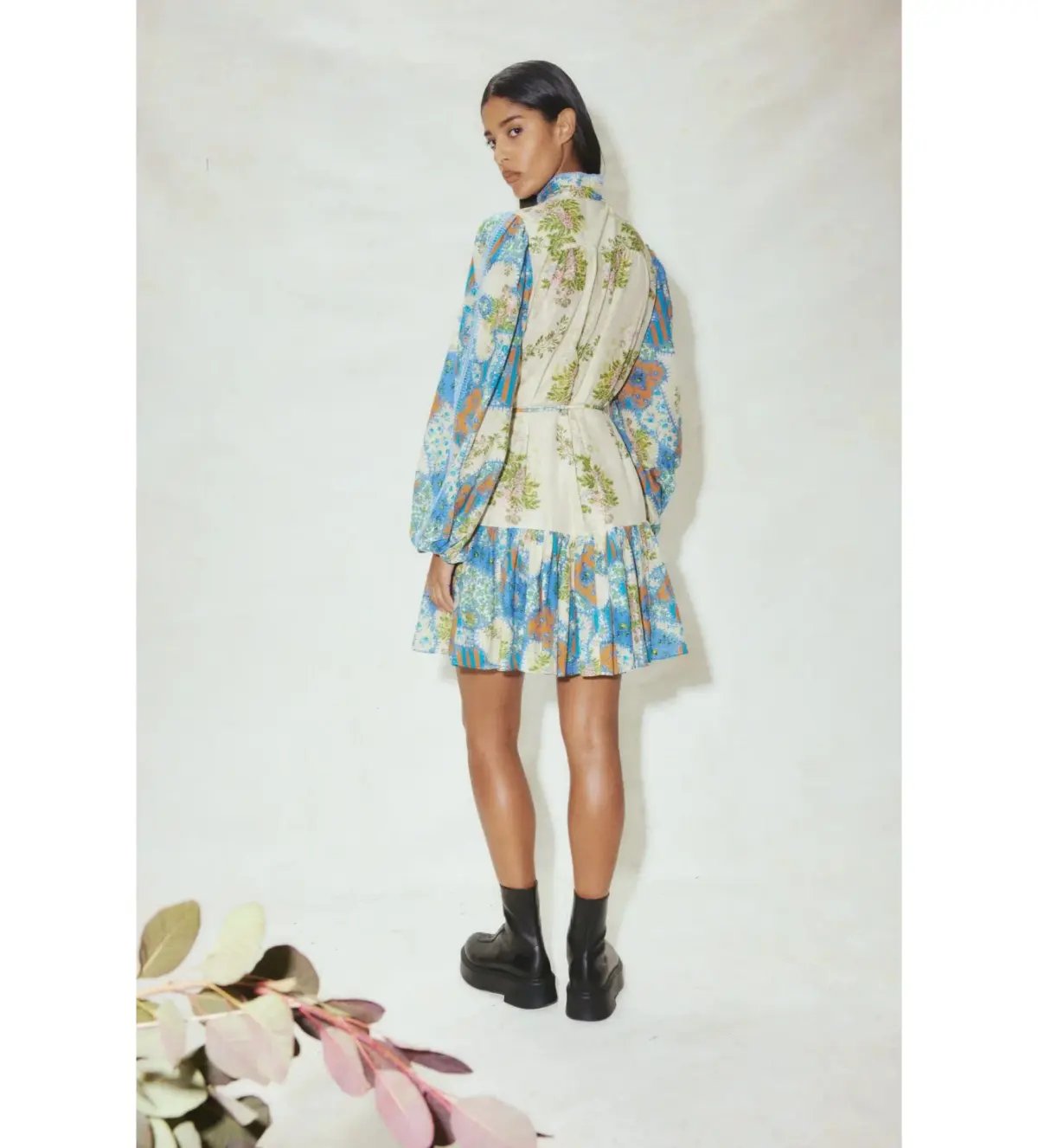 Alémais Skye Patchwork Mini Dress Multi Size AU 16 photo 3