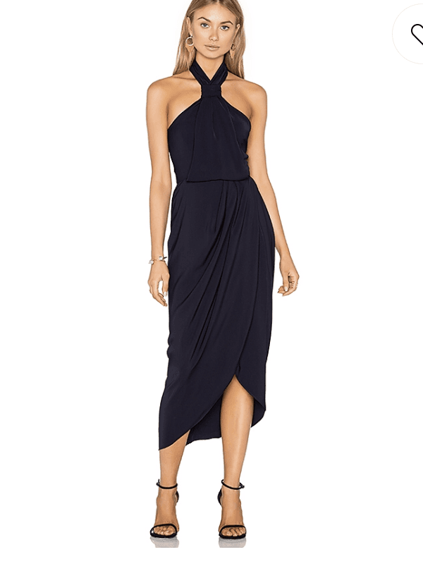 Shona Joy core knot navy dress Size 8 photo 2