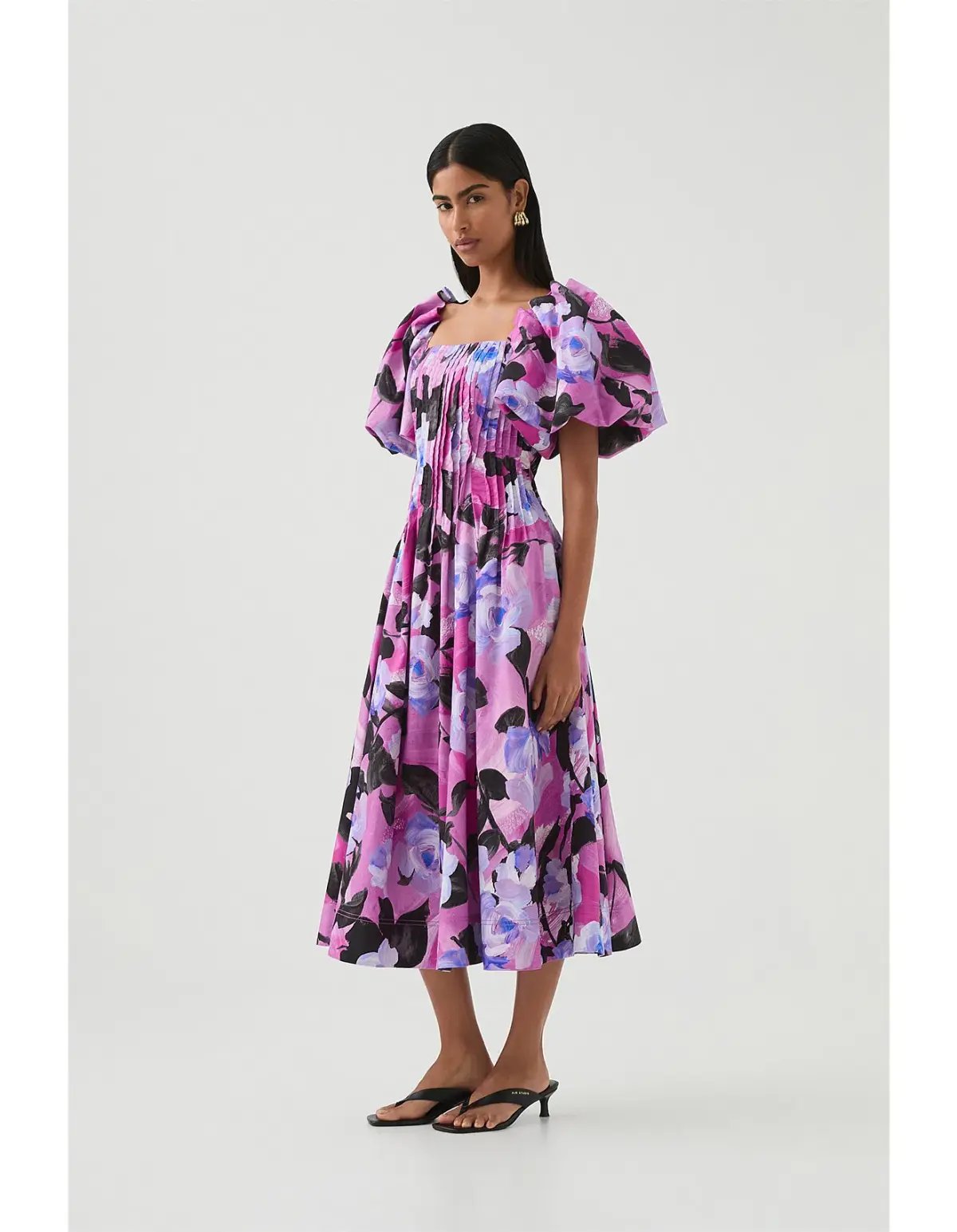 Aje Francesca Midi Dress Lilac Nights Size AU 10 photo 2