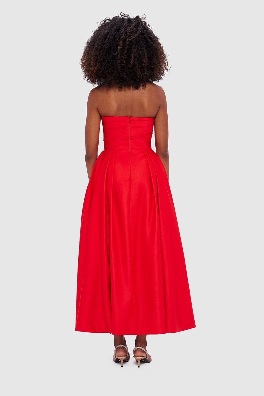 Leo Lin Jessica Bustier Gown - Red photo 3