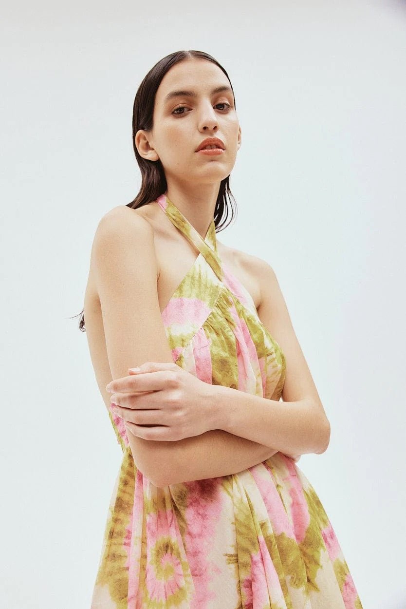 Alemais Flash Neck Tie Midi Dress photo 2