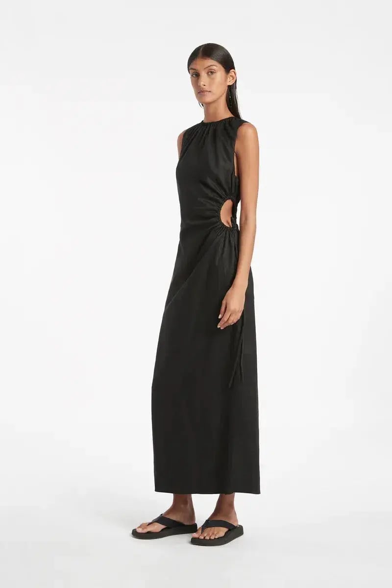 Sir the Label Blanche Cut Out Dress in Black Size 2 / AU 10 photo 2