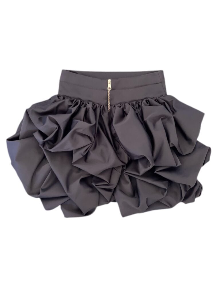 Balmain Cloud Skirt In Black Diamond photo 5