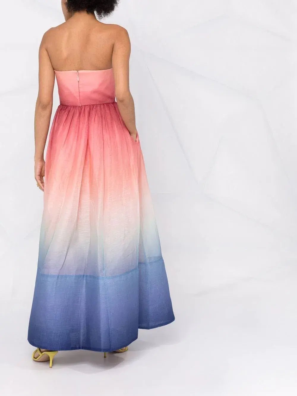 Zimmermann Ombre Sunset Postcard Resort Dress Ombre Dawn Size 0/Au 8 photo 4