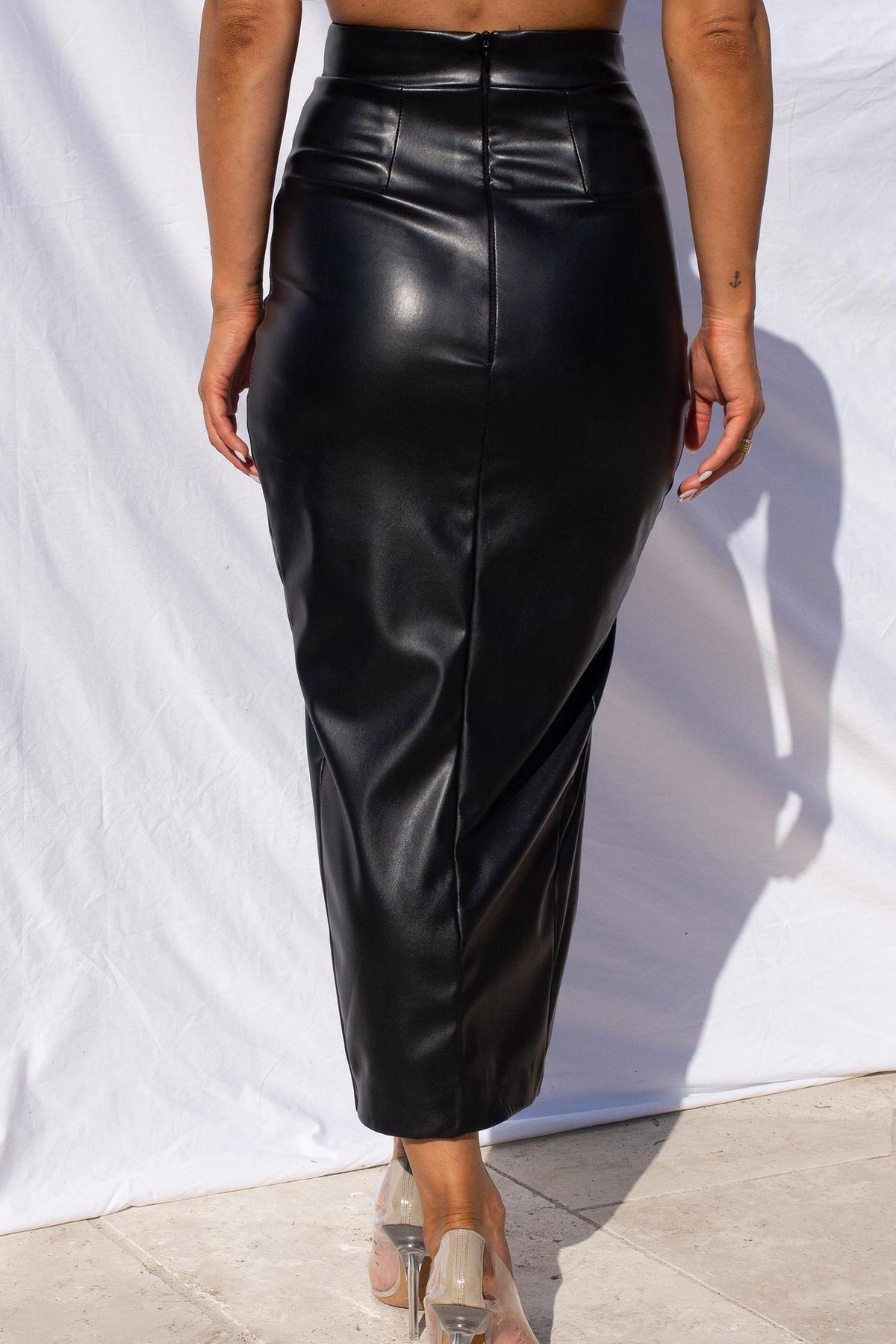 Effie Kats Thigh Split Midi Skirt and Crop Top Size XS photo 4
