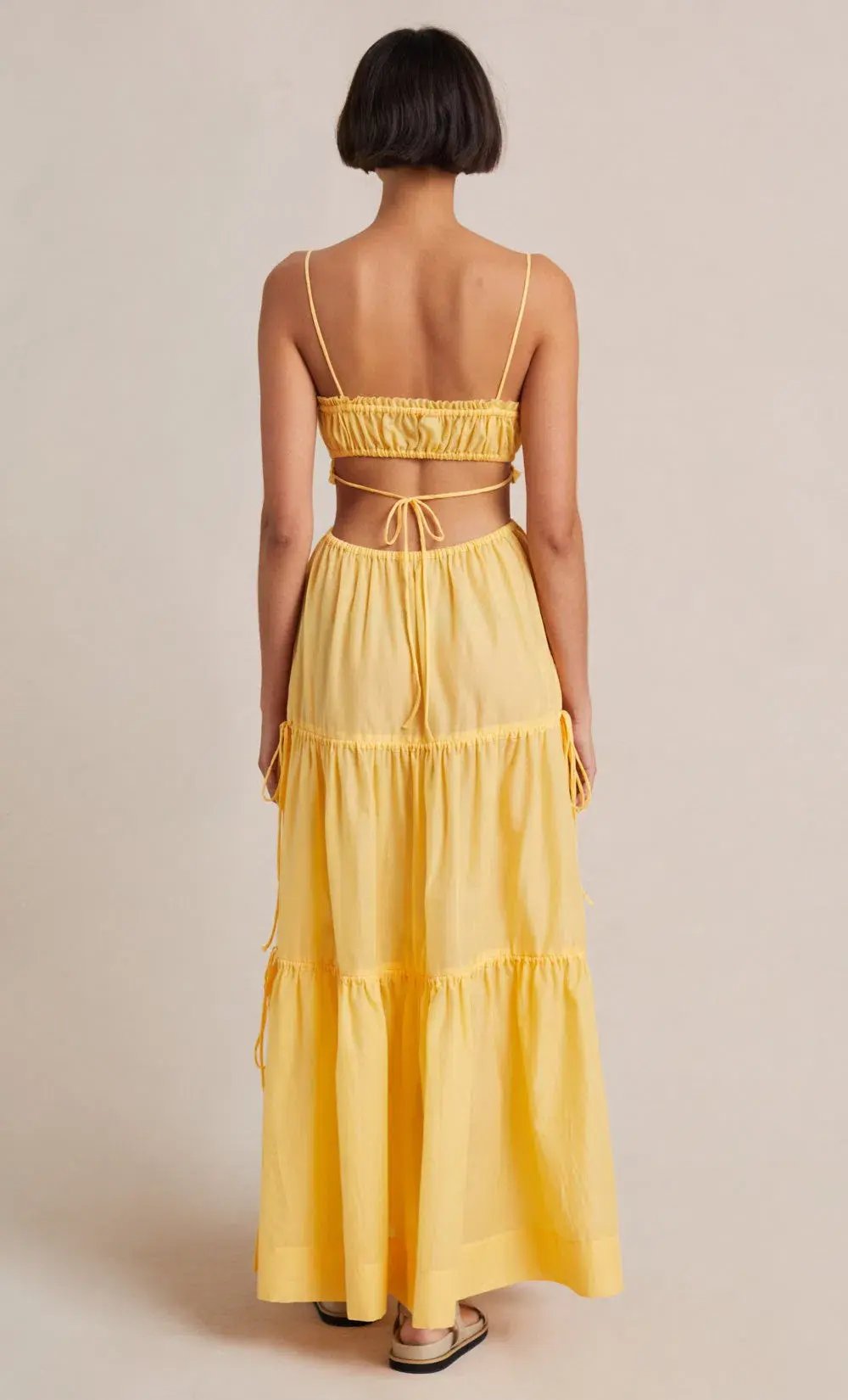 Bec & Bridge Alexandra Tie Maxi Dress Yellow Size 8 photo 3