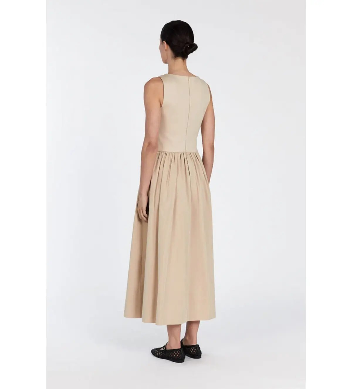 DISSH Patty Stone Midi Dress Stone Size 6 photo 3