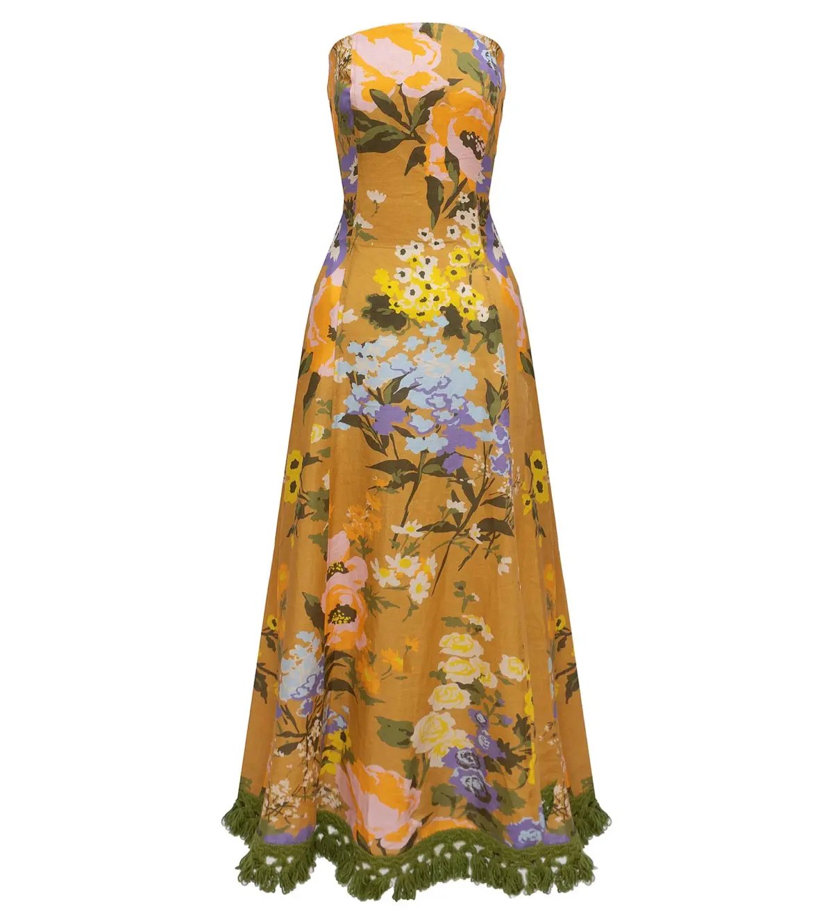 Lovaan Studios Phillipa Midi Dress Meadow Floral Size 10 photo 4