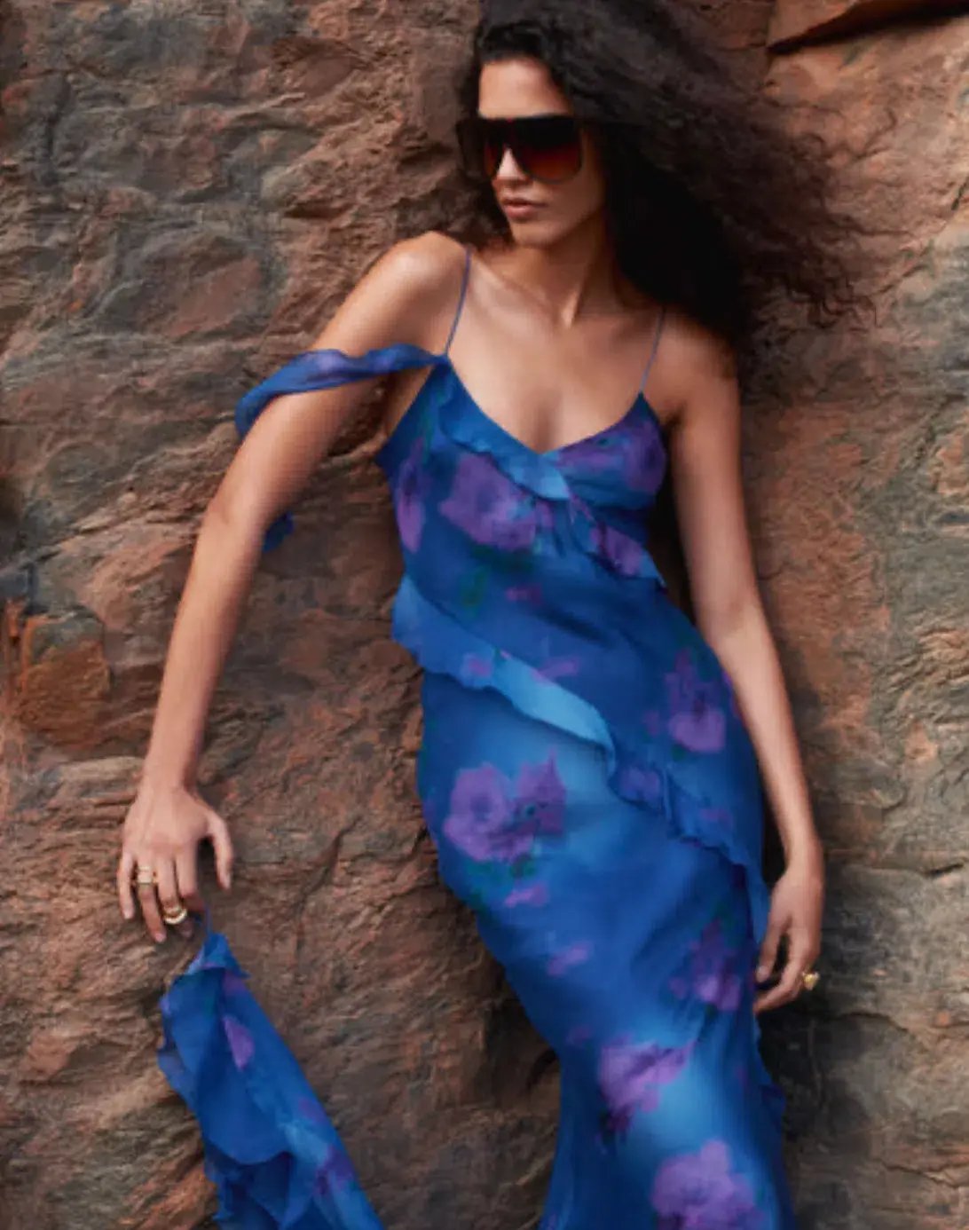 Rat & Boa SORRENTO DRESS in Blue & Purple Size XS photo 5