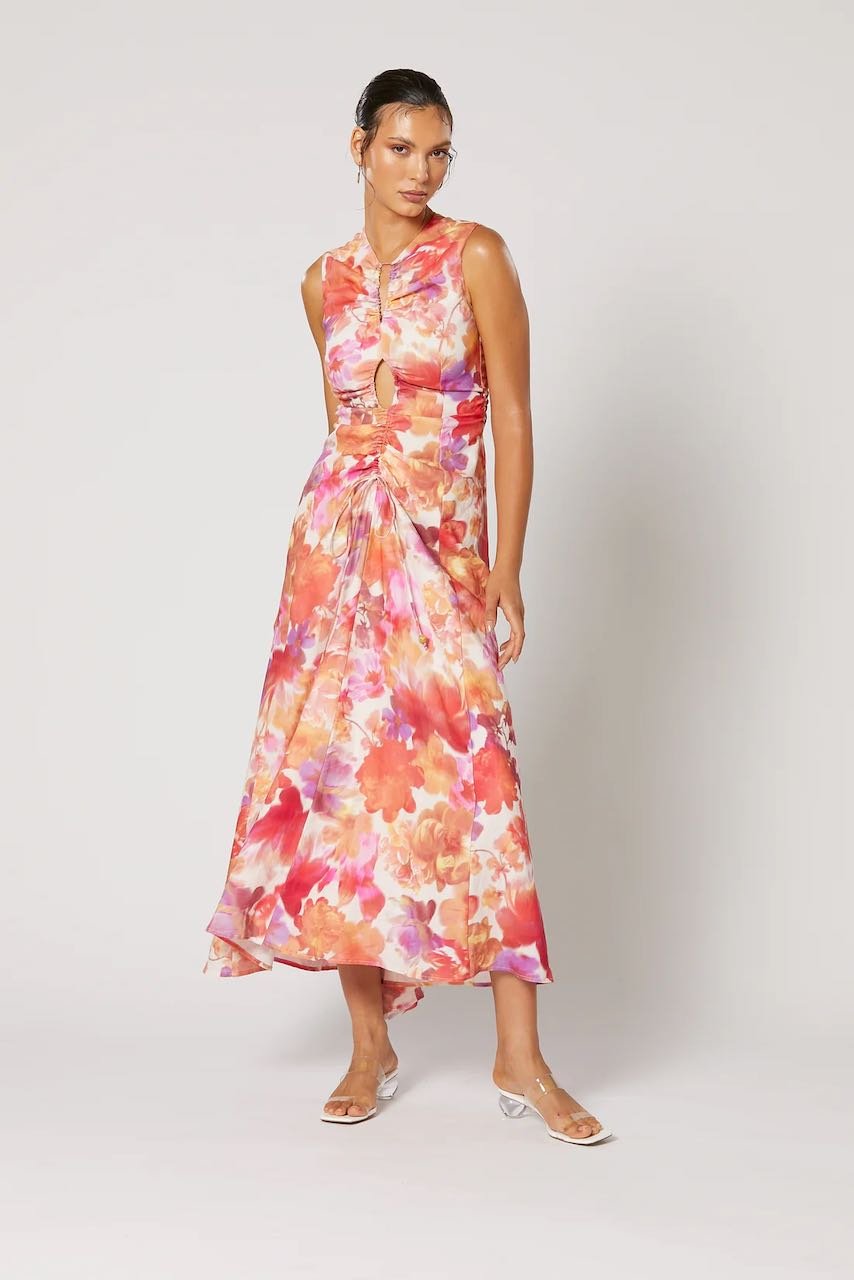 WINONA SANTA ROSA KEYHOLE DRESS - MULTI photo 3