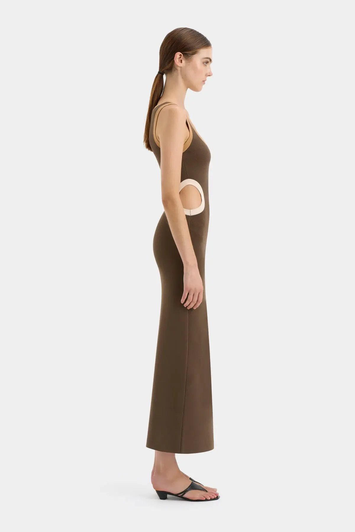 Sir The Label Salvador Cut Out Dress Biscotti Size 0/Au 6 photo 2