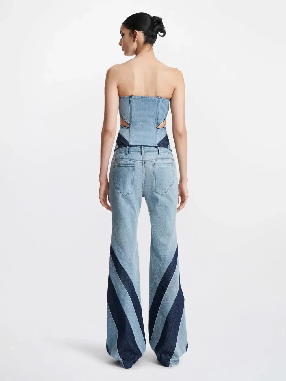 Dion Lee Darted Denim Set Blue Size 8 photo 4