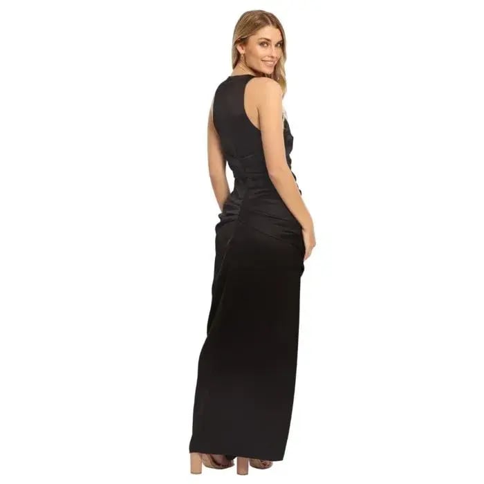 Camilla and Marc Selar Draped Dress Black Size 6 photo 4