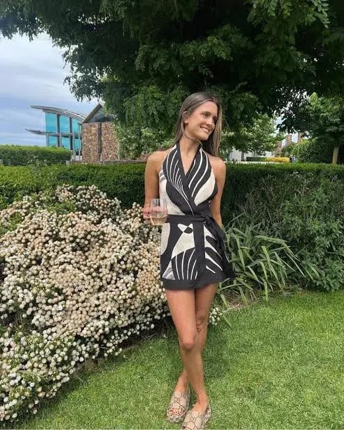 Sir The Label Realisme Mini Halter Wrap Dress Size 6 photo 3
