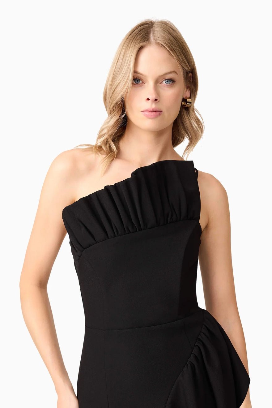 Elliatt Ava Midi Dress - Black photo 3