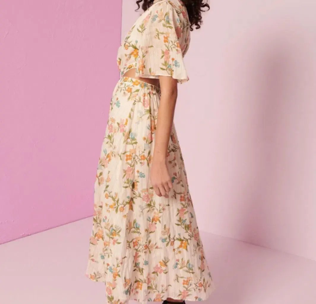 Kate Ford Vicia Twist Dress Nude Size 4 / AU 14 photo 2
