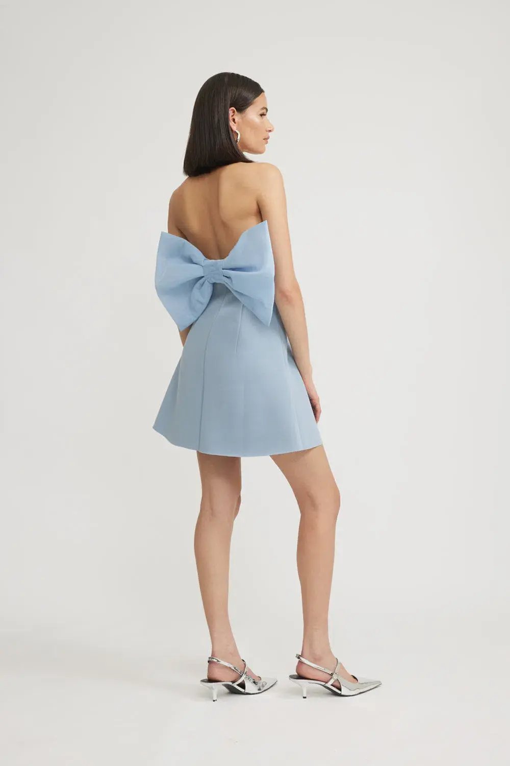Tojhà  Daria Mini Dress  Powder Blue  Size 8 photo 3