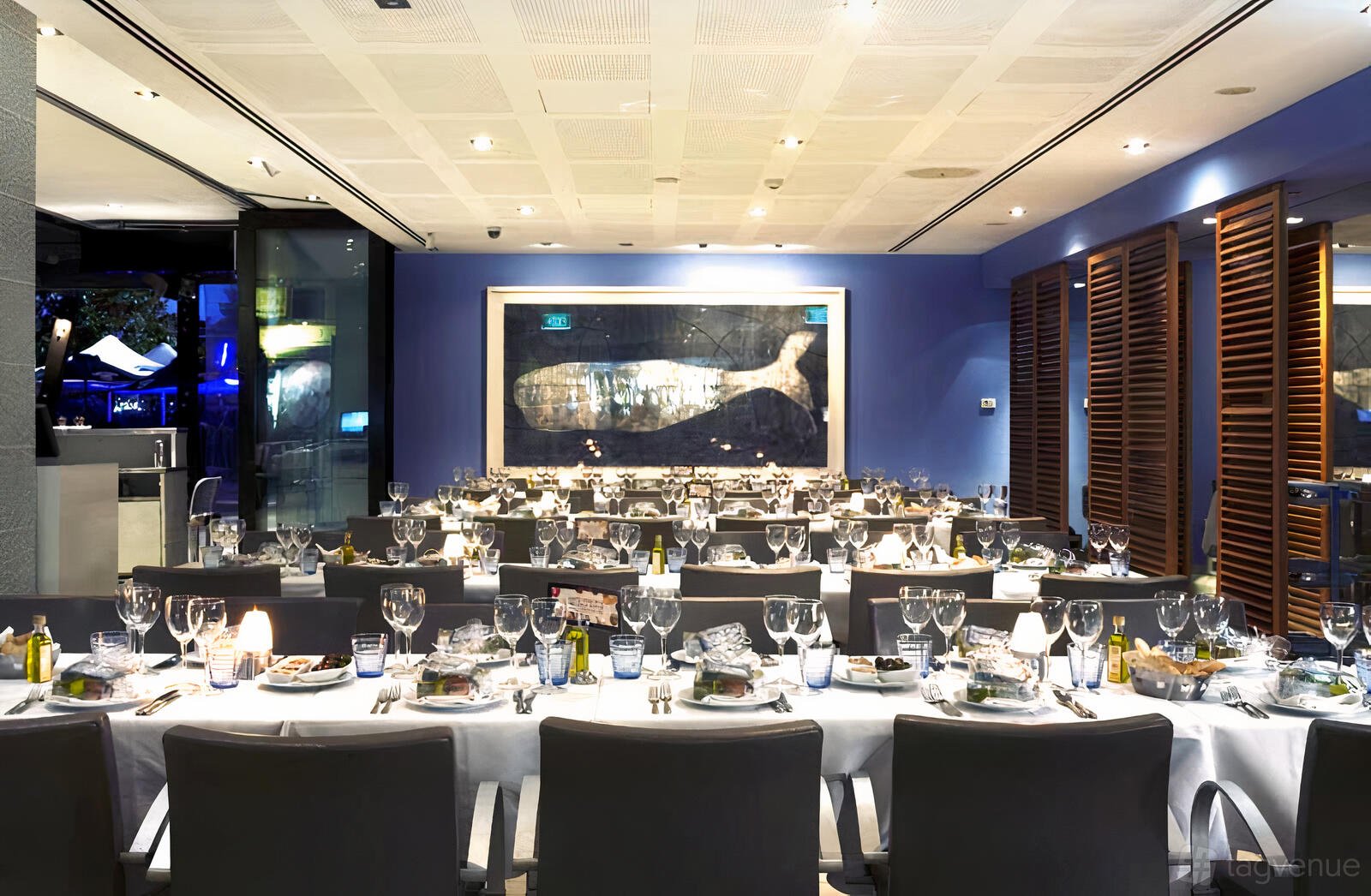Semi-Private Dining Area at Georges Mediterranean Restaurant photo 9