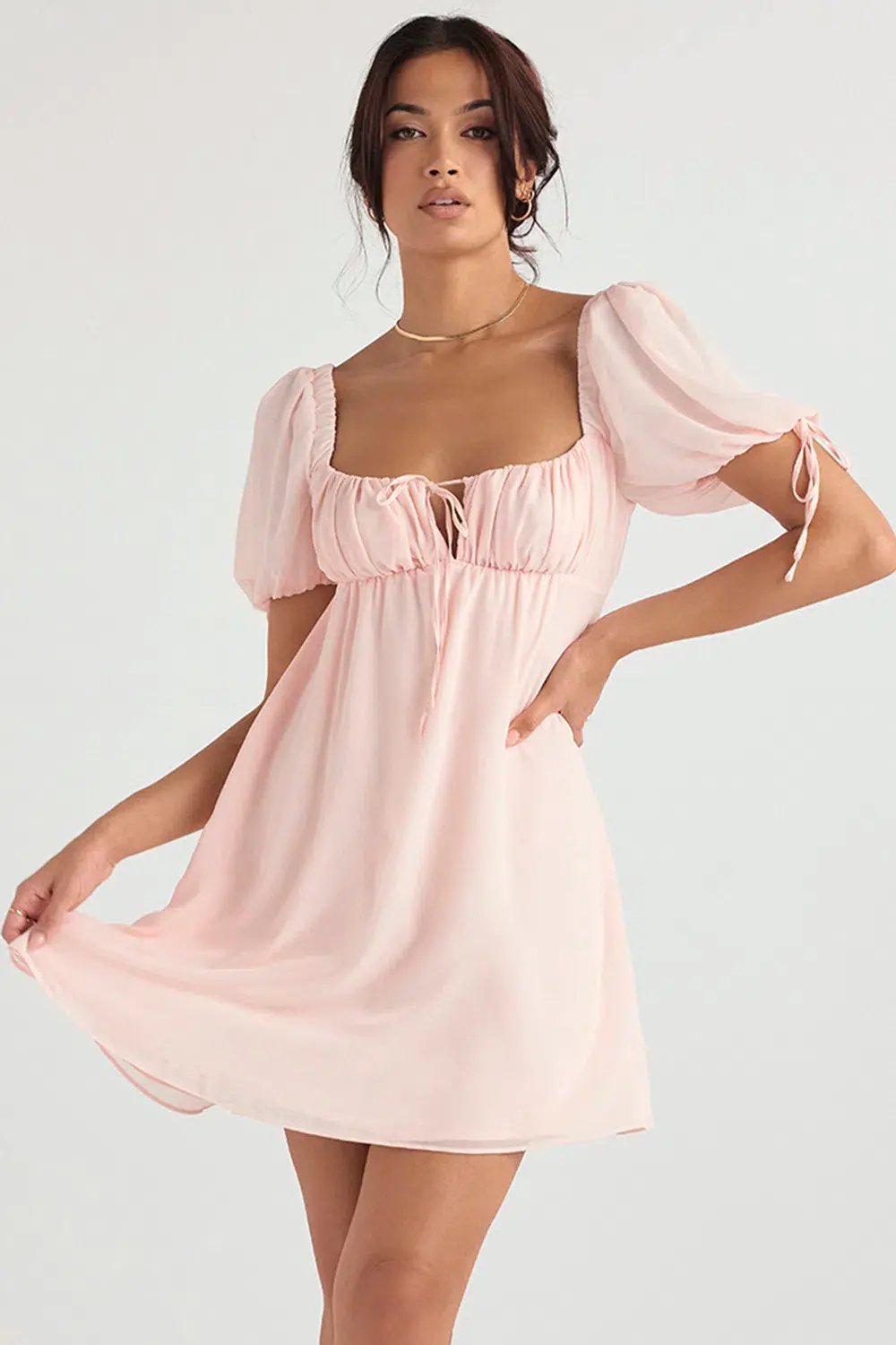 House of CB Princess Mini Dress In Pink Quartz Size 8 photo 3