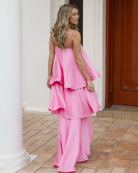 Elliatt Tilly Tiered Maxi Pink photo 2