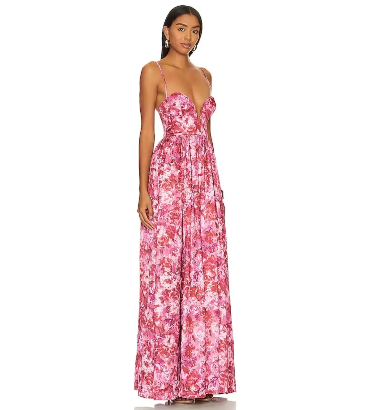 Lovers and friends Mallory Gown Floral Size 8 photo 3
