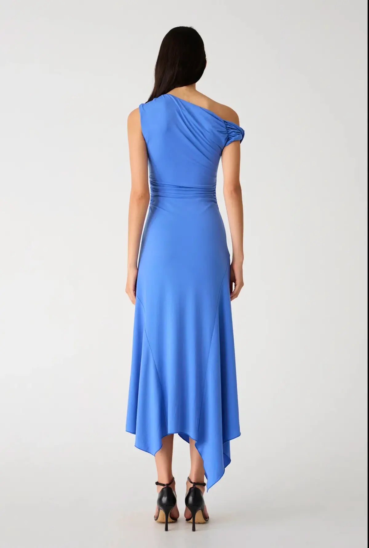 Misha Alma Matte Jersey Midi Dress Cornflower Blue Size 8/S photo 3