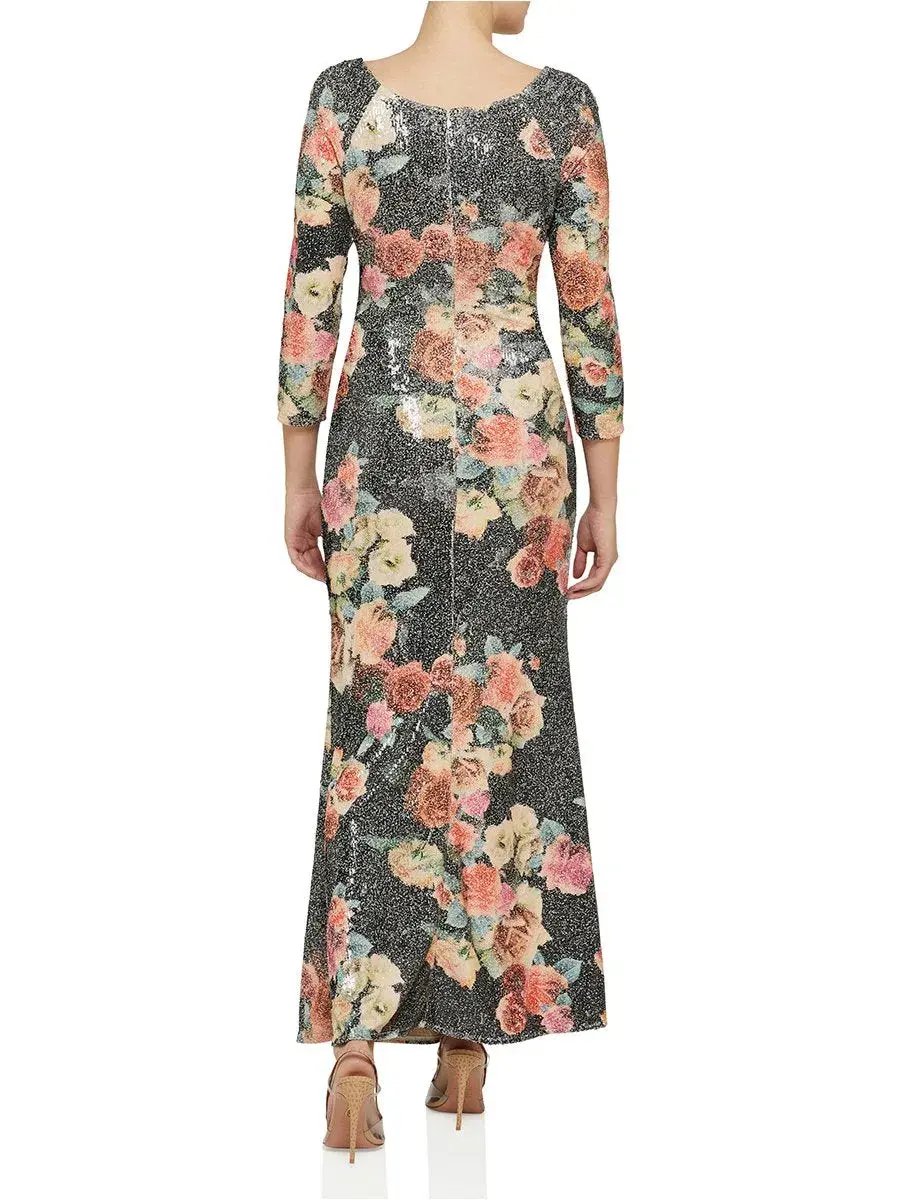 Moss and Spy Matisse Gown Floral Size 10 photo 2