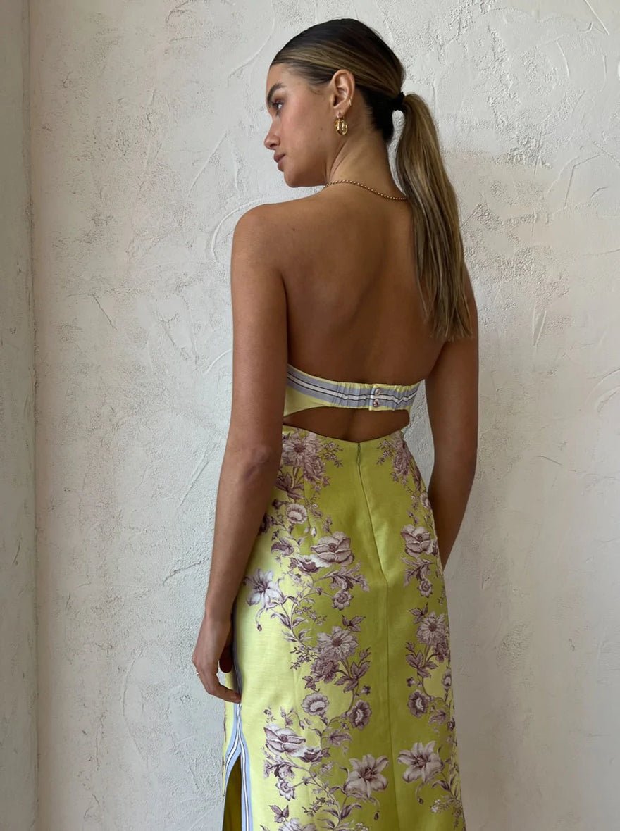 Alemais Marlow Bodice Dress - Lemon Paisley photo 4