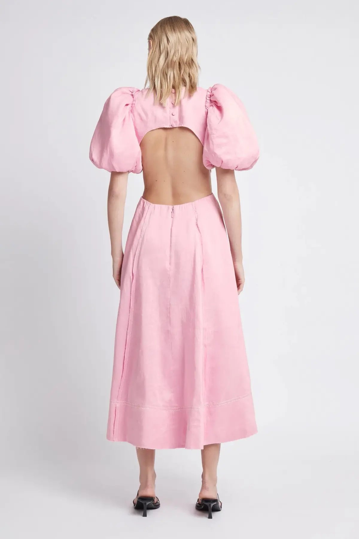 Aje Serendipity Cut Out Dress Musk Pink Size 14 photo 2
