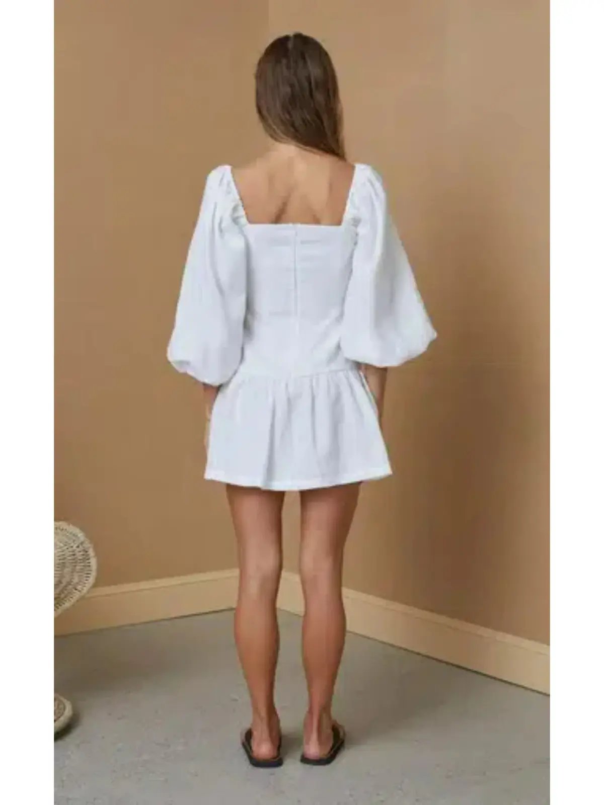 Bec & Bridge Henriette Mini Dress Ivory White Size AU 6 photo 3