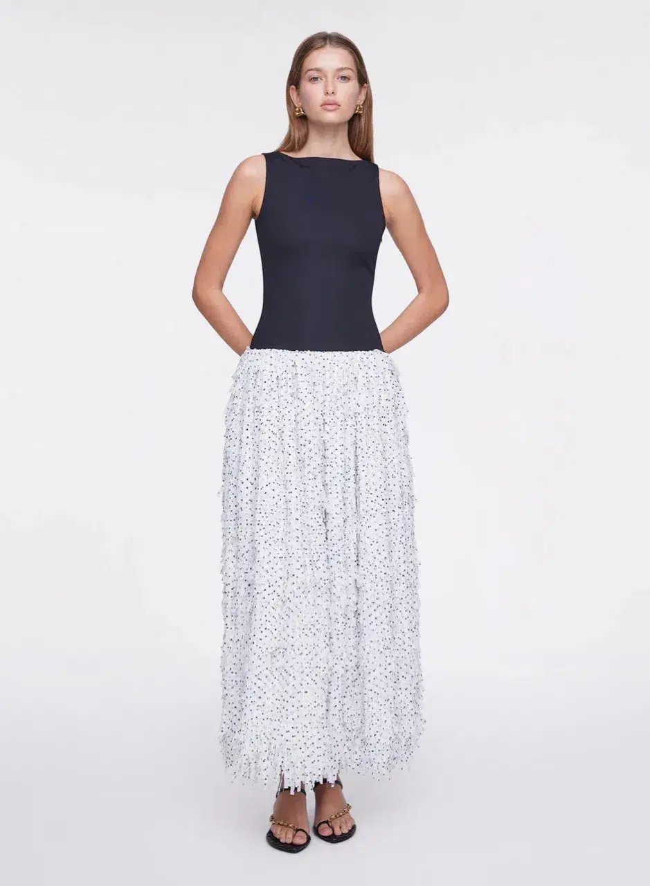 ANNA QUAN Leni Dress Spot Fringe 6 photo 8