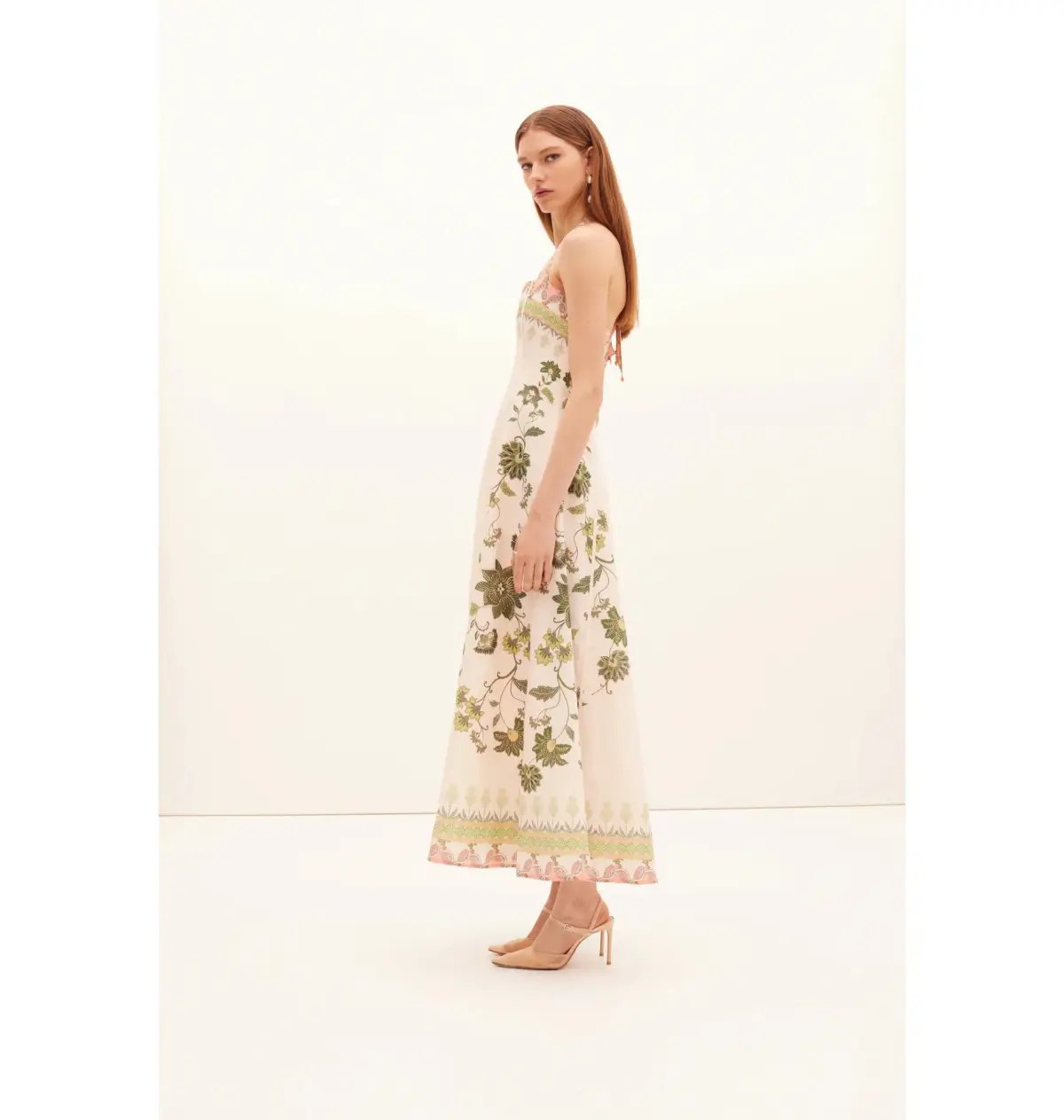 Kate Ford Baja Halter Gown Print Size 12 photo 3