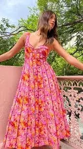 Acler Hansley Midi Dress in Lotus Size AU 12 photo 2