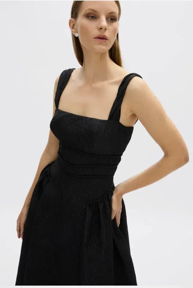 Rachel Gilbert Sophia Strap Dress Black Size AU 10 photo 4
