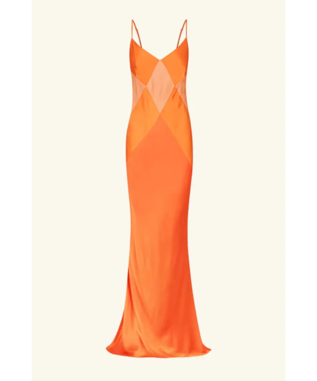 Shona Joy Mia Contrast Spliced Maxi Dress Red Orange/Hibiscus Size AU 10 photo 4