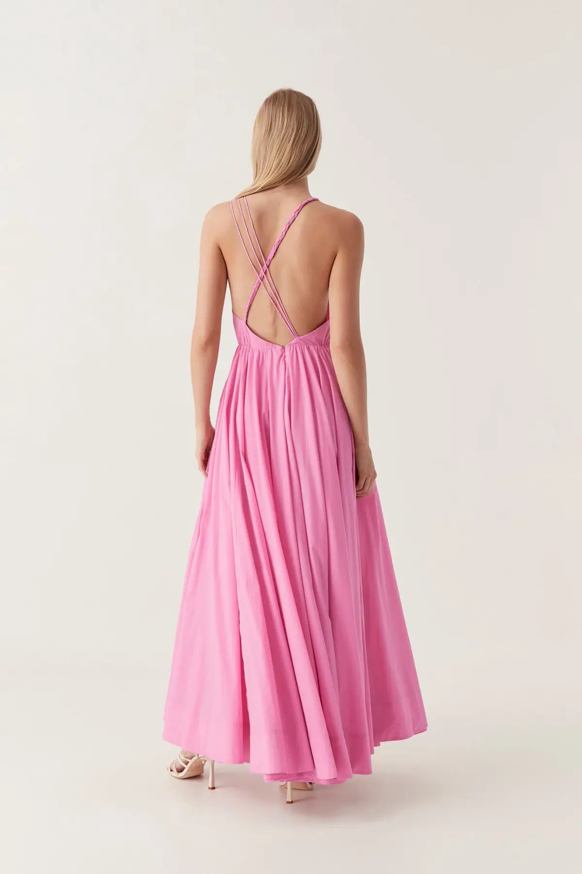 Aje Vellum Maxi Dress Pink Size 8 photo 2