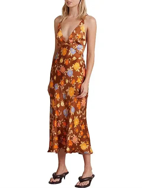 Bec & Bridge Valentina Midi Dress Print Size 8 photo 4