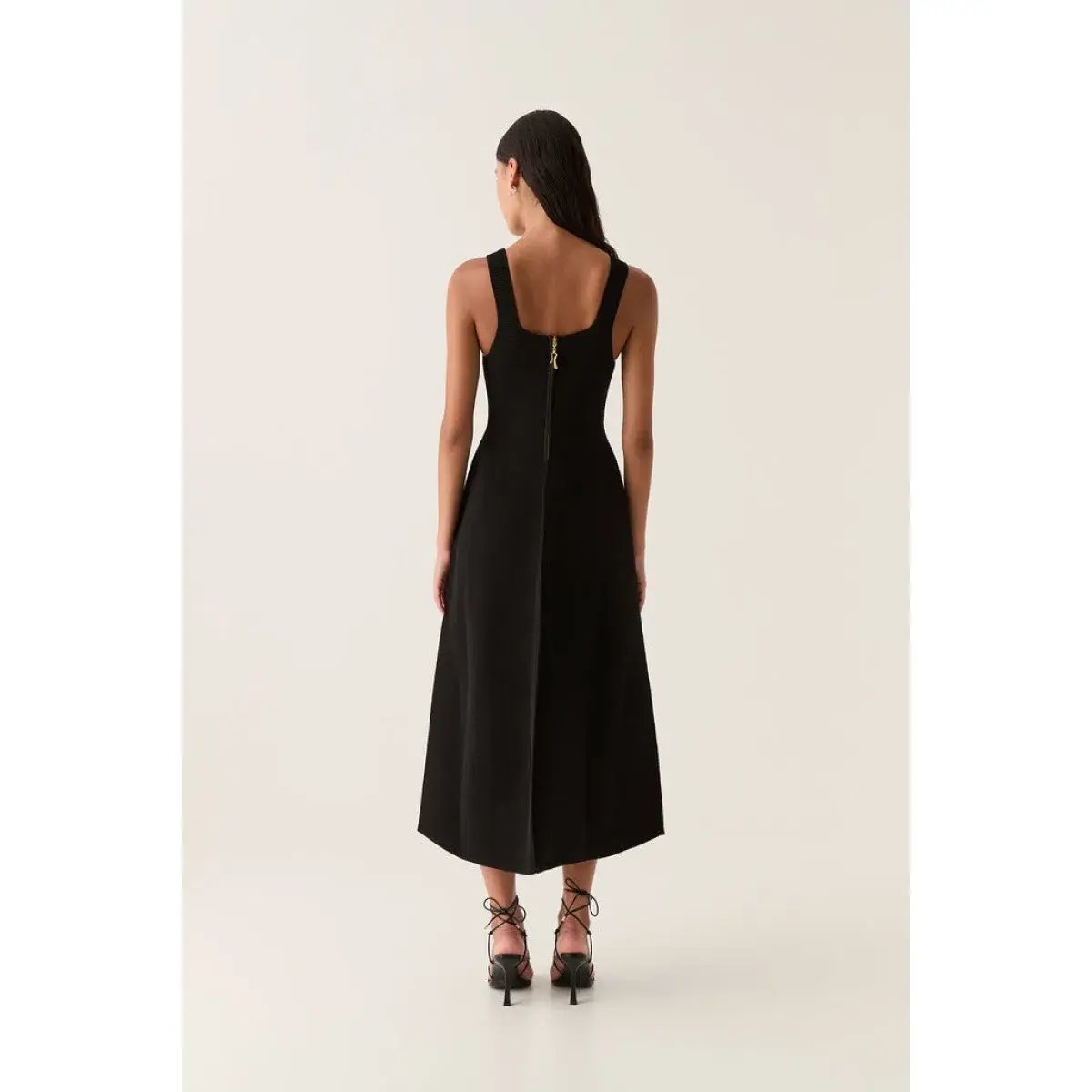 Aje Sylvette Knit Midi Dress Black Size S / AU 8 photo 4