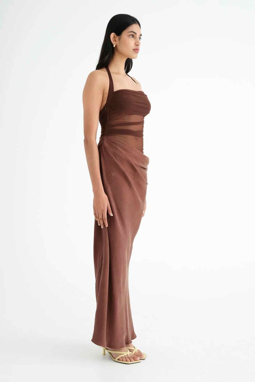 Benni Gina Maxi Dress - Chocolate photo 2