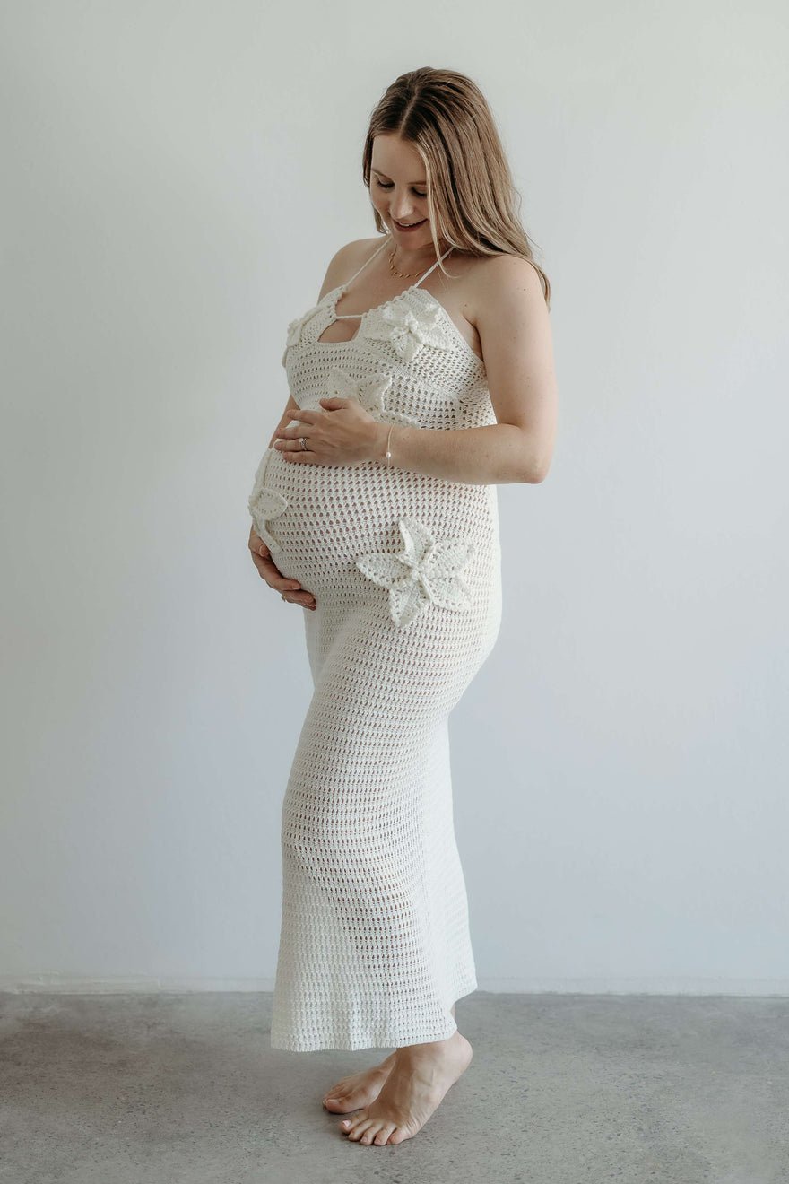 Meshki Kyla Floral Crochet Maxi Dress photo 2