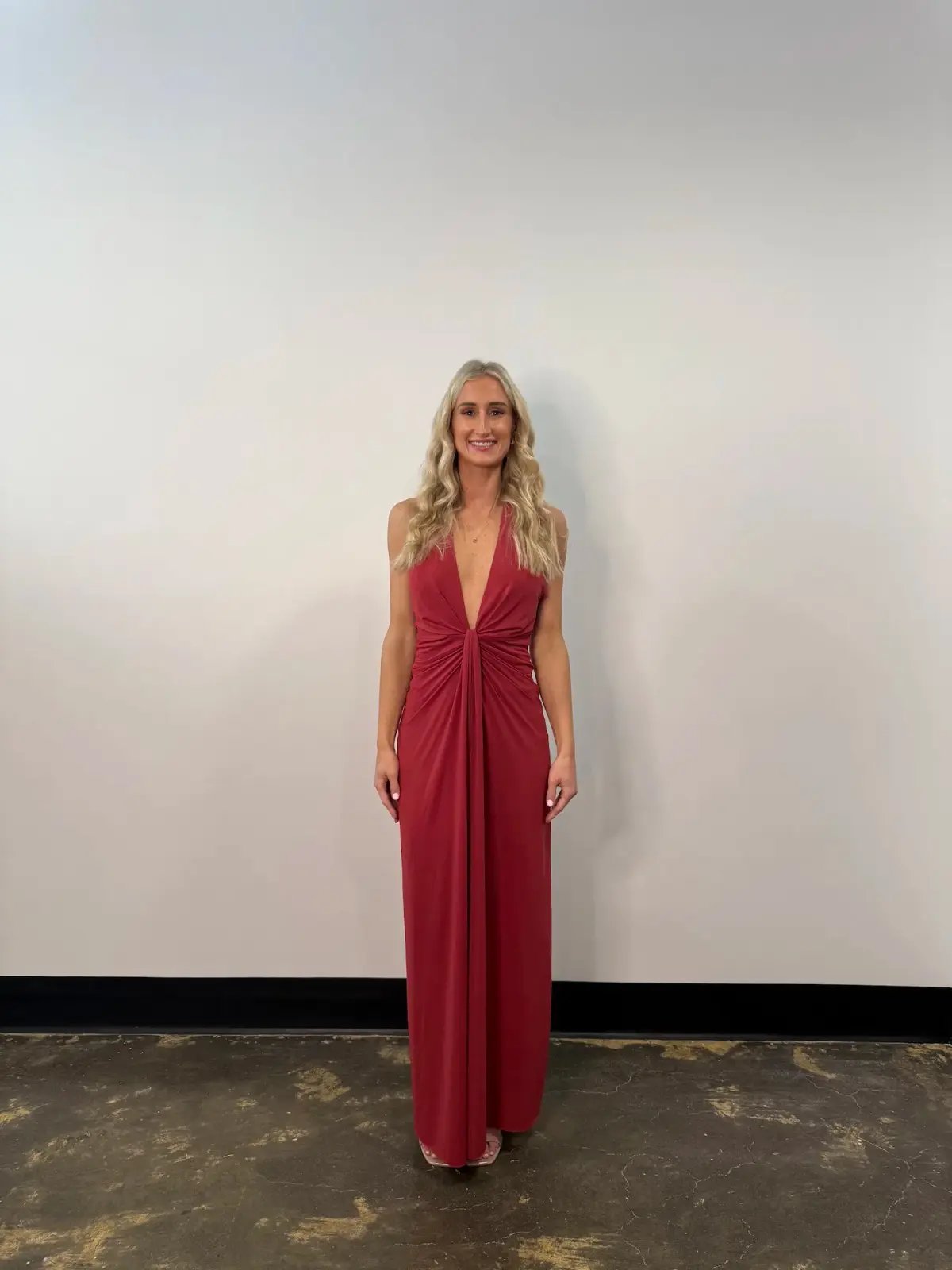 Bec & Bridge Susie Plunge Maxi Dress Red Size AU 10 photo 5