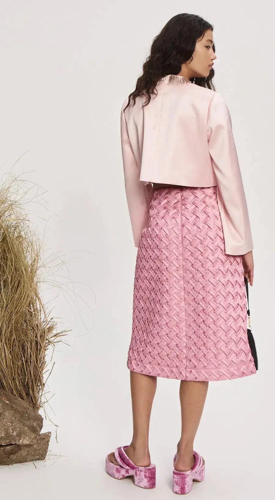Alemais Inez Knee Length Skirt Pink Size AU 10 photo 2