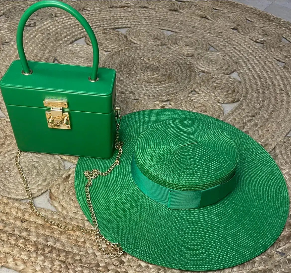 Morgan & Taylor Macy Boater hat in Green photo 8
