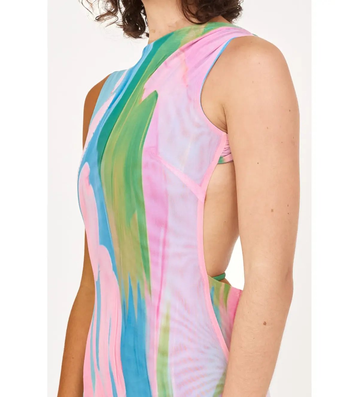 She is OLLÁ Luelle Midi Dress In Gaia Size Small / AU 8 photo 2