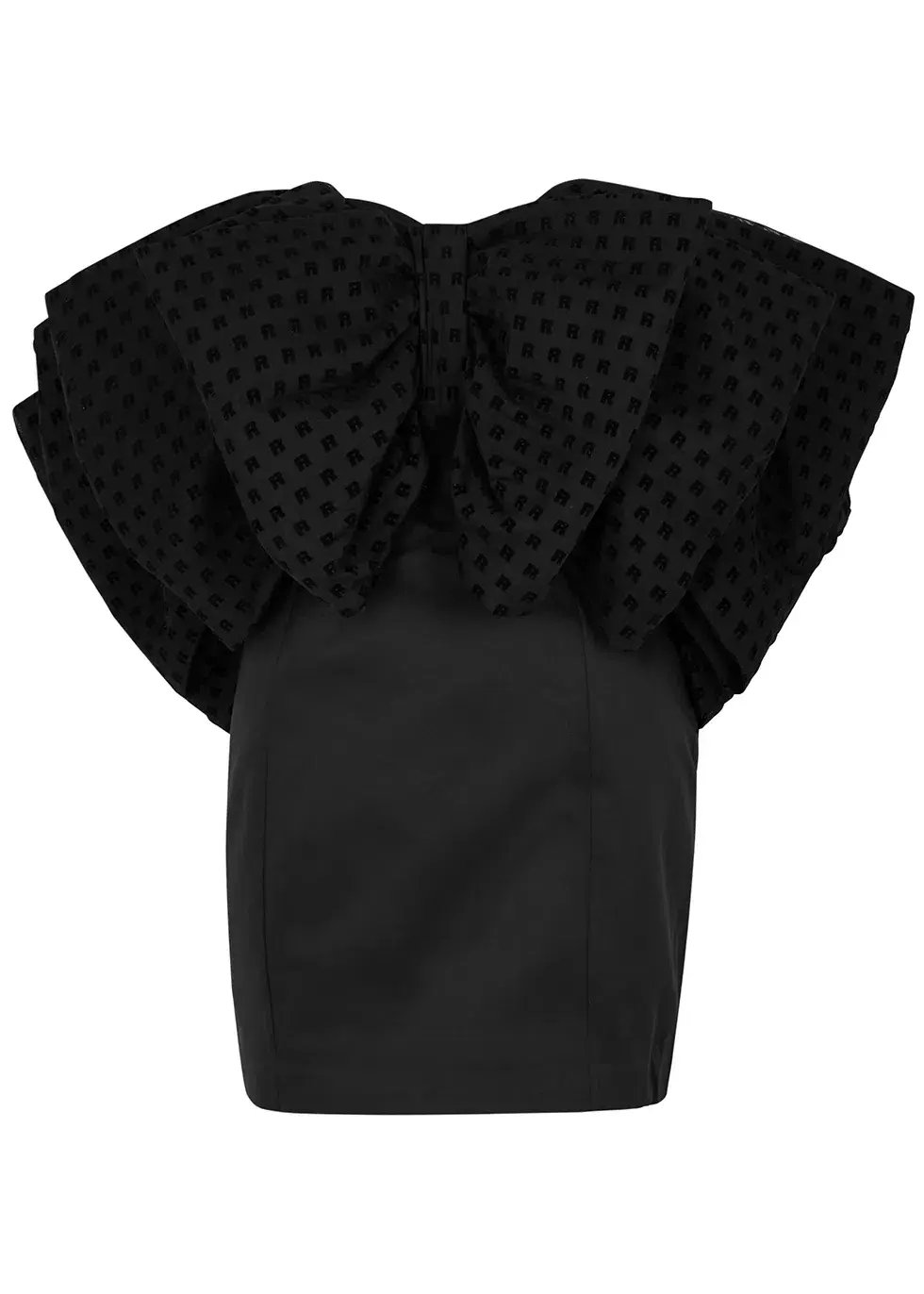 Rotate By Birger Christensen Natalie Bow Dress Black Size 8 photo 4